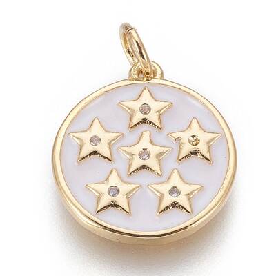 Brass Enamel Pendants