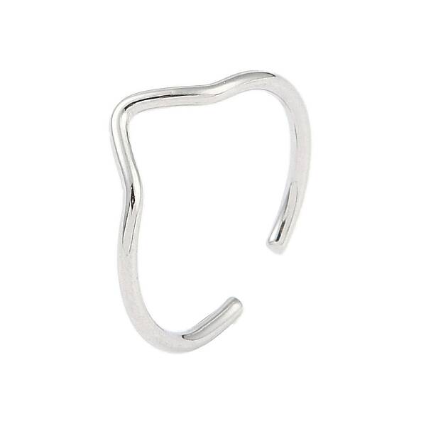 Non-Tarnish 304 Stainless Steel Open Cuff Ring for Women