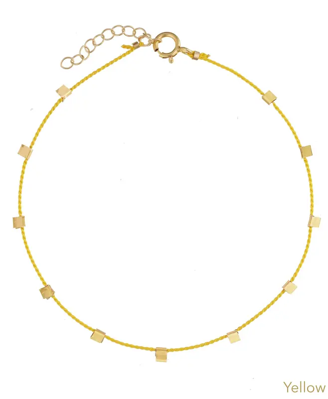 Hilo Anklet | Metal Color: Gold | Color: Yellow