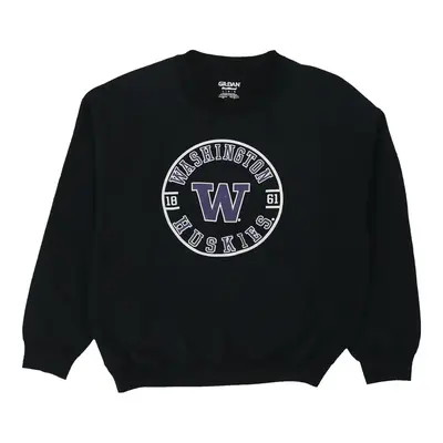 Washington Huskies Gildan Sweatshirt - Large Black Cotton Blend