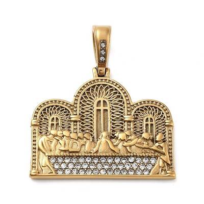 304 Stainless Steel Rhinestone Pendants