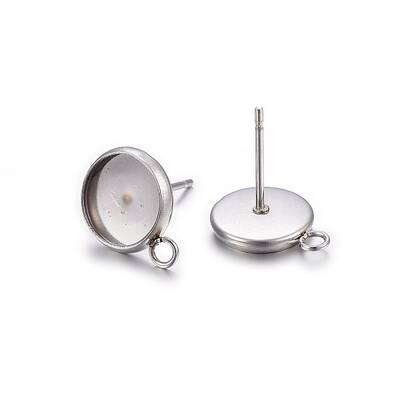 Non-Tarnish 304 Stainless Steel Stud Earring Settings