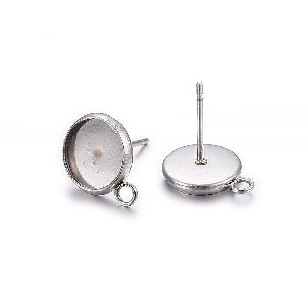 Non-Tarnish 304 Stainless Steel Stud Earring Settings