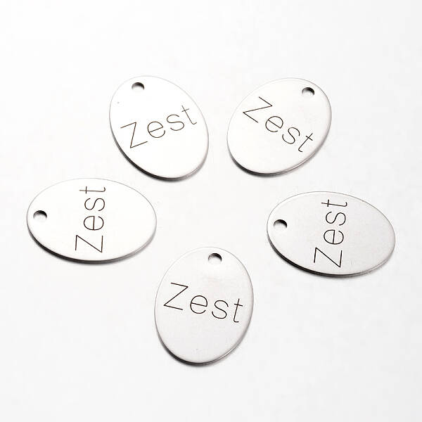 Non-Tarnish Spray Painted Stainless Steel Pendants