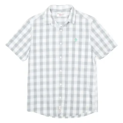 ORIGINAL PENGUIN Mens Shirt Grey Check M