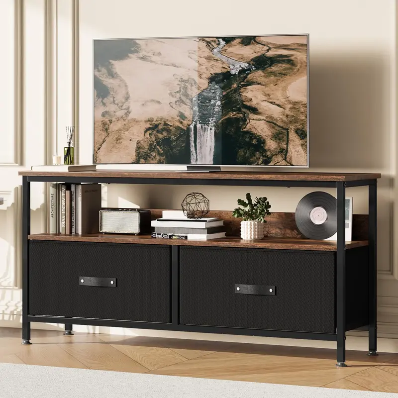Garvee Dresser Tv Stand 50 Inch Entertainment Center with Storage TV Stand for Bedroom Small Tv Stand Dresser with Drawers an...
