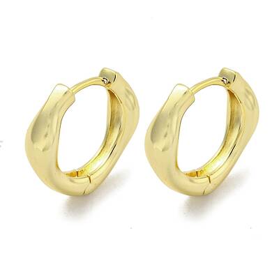 Brass Hoop Earrings