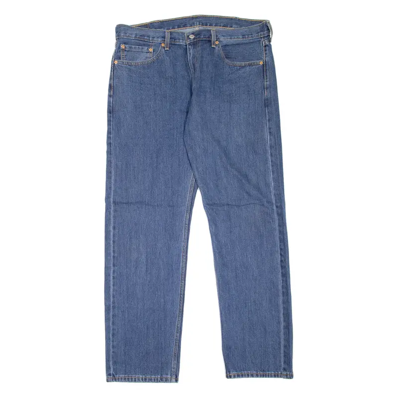 LEVI'S 505 Jeans Mens Blue Regular Straight W38 L32