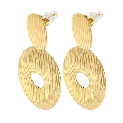 Ion Plating(IP) 304 Stainless Steel Dangle Stud Earrings