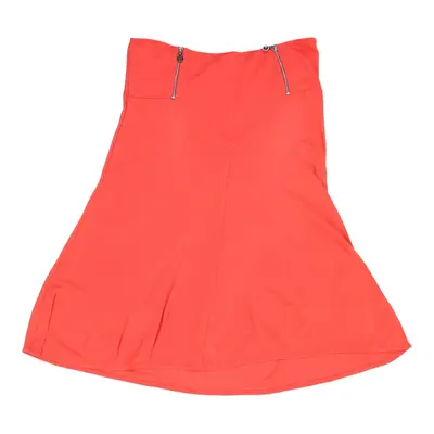 Versace Classic Skirt - 31W UK 12 Orange Viscose