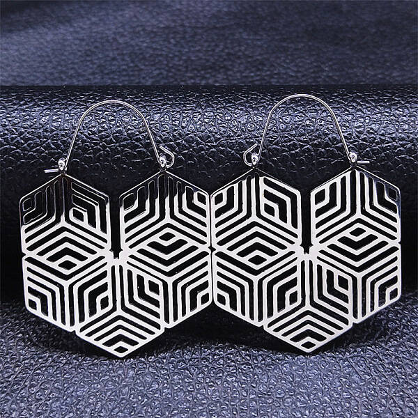 Non-Tarnish 304 Stainless Steel Pendants Boho Earrings