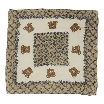 Unbranded Floral Scarf - No Size Brown Polyester
