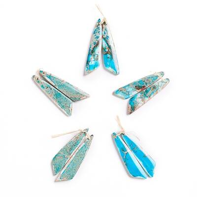 Natural Imperial Jasper Pendants