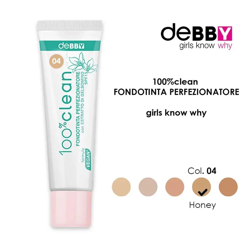 Debby 100% foundation Clean Perfecter 04 Noney