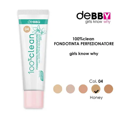 DEBBY 100% FOUNDATION CLEAN PERFECTOR 04 honey
