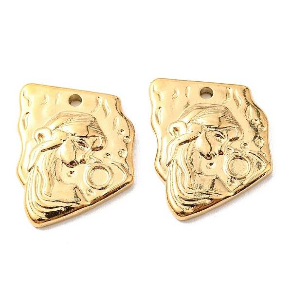 PVD Vacuum Plating 304 Stainless Steel Pendant Cabochon Settings