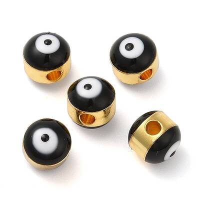 Brass Enamel Beads