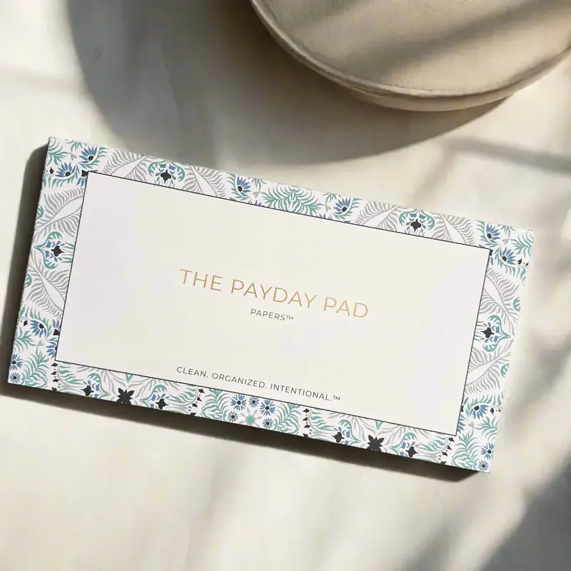 Payday Pad | On the go Budget Sheets Finance Checklist Organizer Savings Challenge Planner Tear Off Calendar