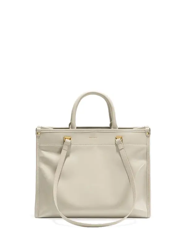Smtingh leather shopper tote bag