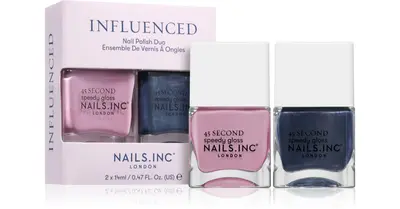 Nails Inc. Influenced Ready For Nail Polish Set Richmond Nail polish and quick dry 14ml + Heading To Hampstead Nail polish an...