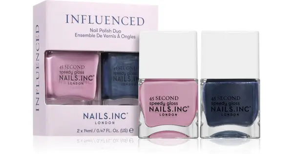 Nails Inc. Influenced Ready For Nail Polish Set Richmond Nail polish and quick dry 14ml + Heading To Hampstead Nail polish an...