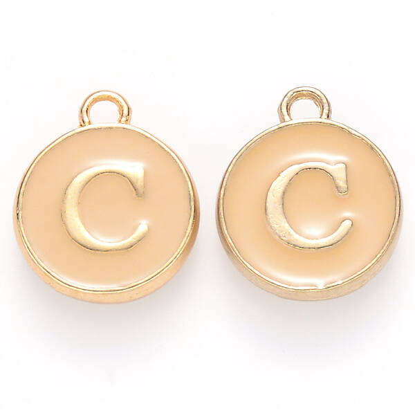 Golden Plated Alloy Enamel Charms