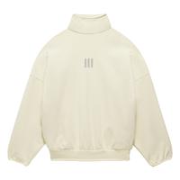 adidas Mens Fear Of God X Athletics Mock Neck Sweatshirt Casual 4-Way Stretch - Off White