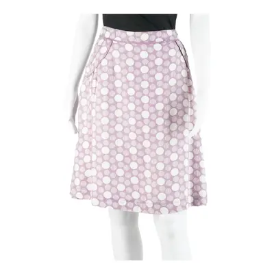 MONSOON Knee Length A-Line Skirt Purple Spotted Womens UK 12