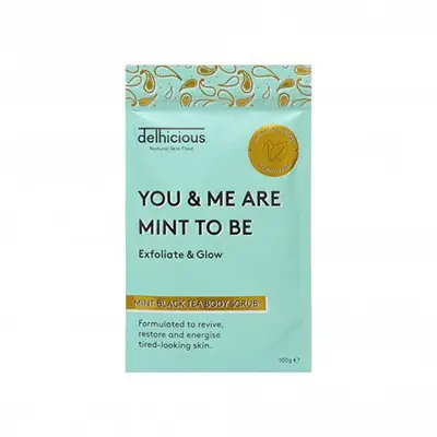 Delhicious You & Me Are Mint To Be (Black Tea Mint Body Scrub) 100g