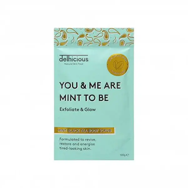 Delhicious You & Me Are Mint To Be (Black Tea Mint Body Scrub) 100g