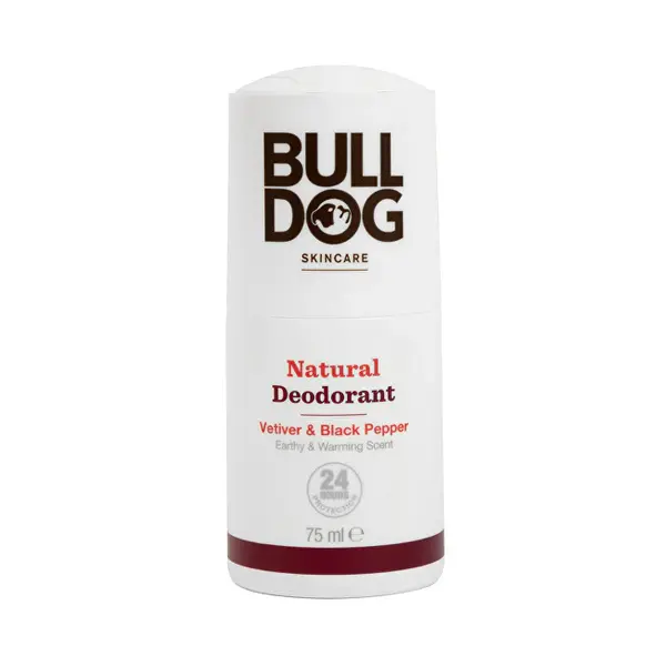 Bulldog Deodorante Roll-On Naturale Vetiver E Pepe Nero (Deodorante Naturale) 75 Ml