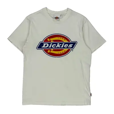 Dickies Graphic T-Shirt - Small White Cotton