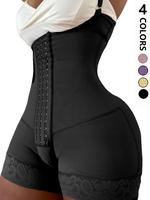 Women's Solid Adjustable Strap Open Crotch Design Shapewear Bodysuit, Girdle Highwaist Tummy Control Butt Lifting Shaper, Wom...