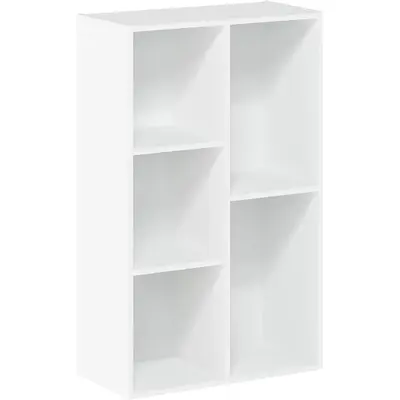 Luder Bookcase / Book / Storage , 5-Cube, White