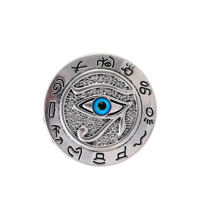 Eye of Ra Alloy & Plastic Brooch Pin