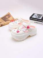 Cute Star & Bunny Design Chunky Vented Clog for Women, Soft Back To School Non-slip Sandal, Chunky Vented Classic Clogs for D...