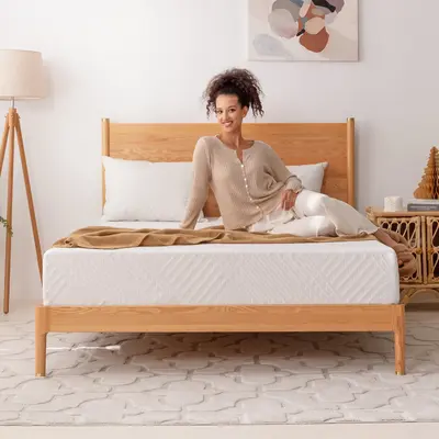 EGO White Green Tea Memory Foam Mattress - Cooling Gel Infused, Graphene Technology, CertiPUR-US Certified, Twin Full Queen K...