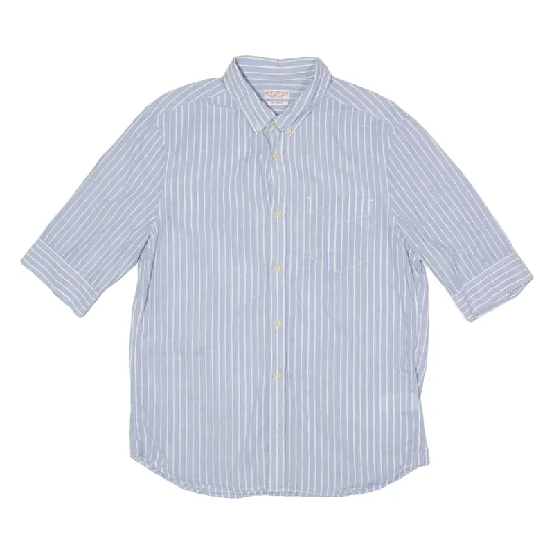 ALL SAINTS Sorbonne Mens Shirt Blue Pinstripe M