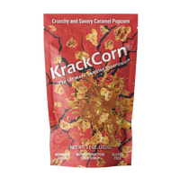 KrackCorn Popcorn 11oz Original Crunchy Caramel Popcorn Bag. Pack of 1. Non GMO Gluten Free Snack with Sweet and Salty Flavor...