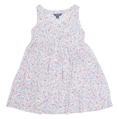 POLO RALPH LAUREN Womens Smock Blouse Blue Sleeveless Floral UK 14