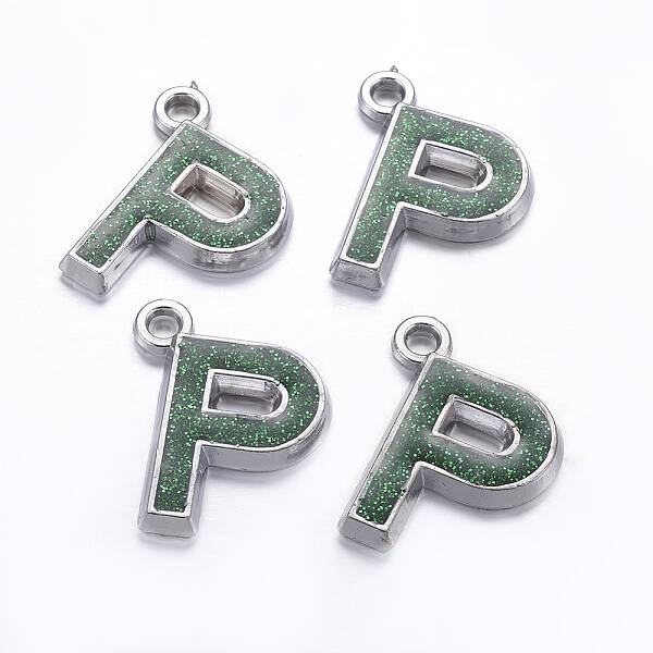 Glitter Acrylic Pendants