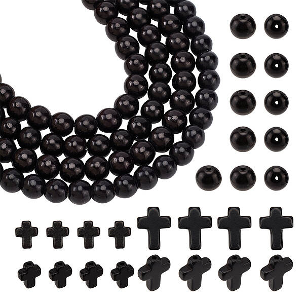 230Pcs 3 Styles Synthetic Turquoise Beads