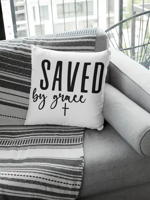 Saved By Grace Pillow