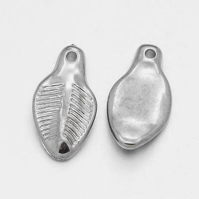 CCB Plastic Leaf Pendants