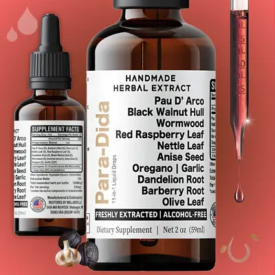 Para Dida Detox Wormwood + Black Walnut Hull Herbal Liquid | Digestive & Colon Support Supplement | with Black Walnut Hulls |...