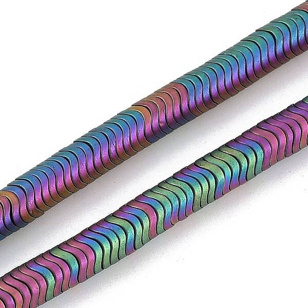 Electroplated Synthetic Non-magnetic Hematite Beads Strands