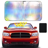 Laser Car Windshield Sun Shade | Reflector Sunshade Offers Ultimate Protection for Car Interior | Cool Reflective Sun Blocker...