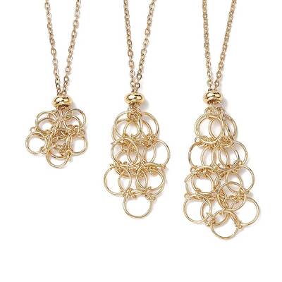 3Pcs 3 Styles 304 Stainless Steel Cable Chain Necklace Makings