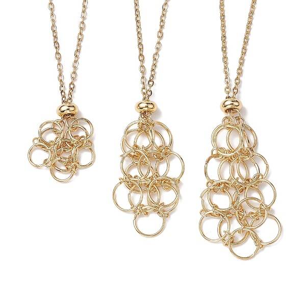 3Pcs 3 Styles 304 Stainless Steel Cable Chain Necklace Makings