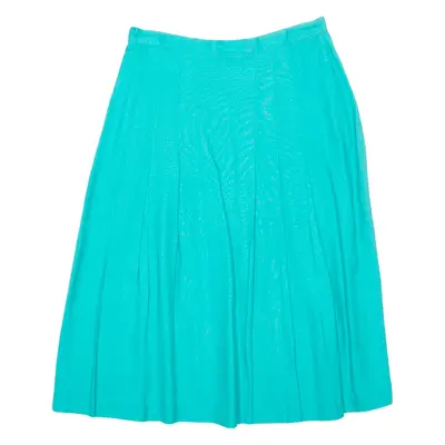 JOHN MEVER Womens Pleated Skirt Blue Midi UK 14